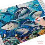 Diamond Painting - Broderie Diamant - Requin fond de mer