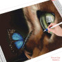 Diamond Painting - Admirable Diamond Painting Chat et Papillon Féerique