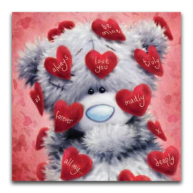 Diamond Painting - Broderie Diamant - Ourson peluche love you