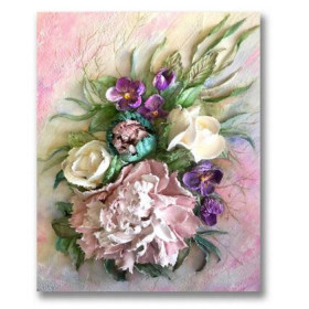 Diamond Painting - Fleurs Rose Et Pivoine Melanie