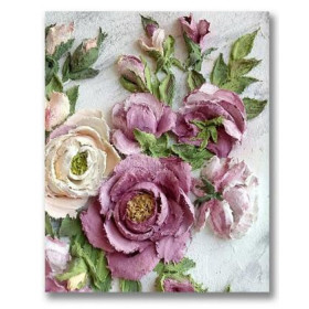 Diamond Painting - Fleurs Rose Et Pivoine Monika