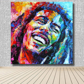 Diamond Painting - Broderie Diamant - Bob Marley Portrait 5d