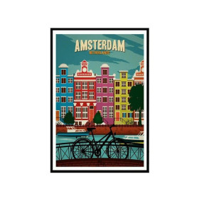 Diamond Painting - Broderie Diamant - Paysage Vintage Amsterdam