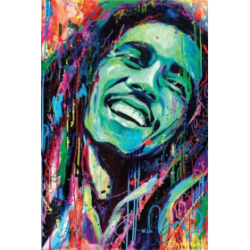 Diamond Painting - Broderie Diamant - Bob Marley Poster