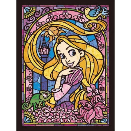 Diamond Painting - Diamond Painting Raiponce Princesse - Héroïne Disney Vitrail Floral