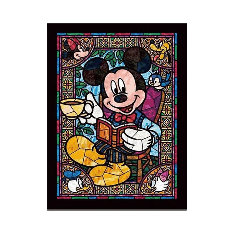 Mickey Mouse Stained Glass Diamond Painting